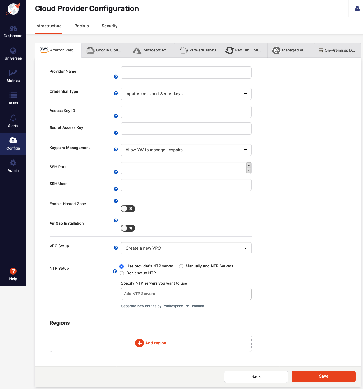 AWS Empty Provider