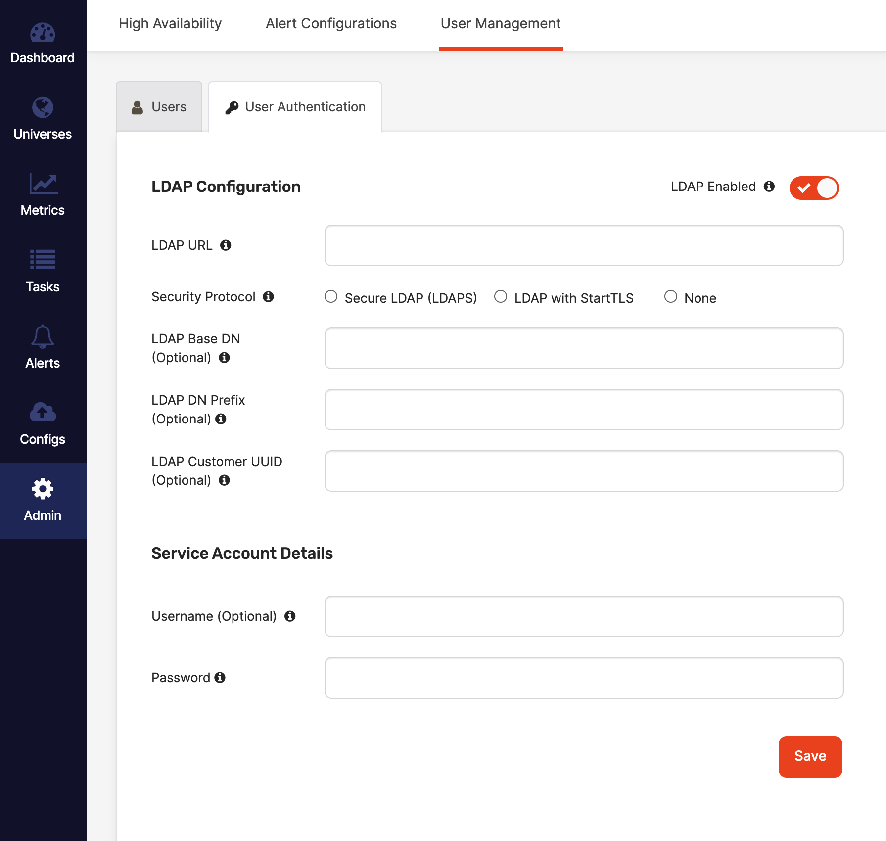 LDAP authentication