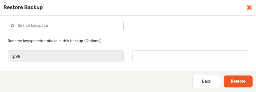 Restore backup - YCQL